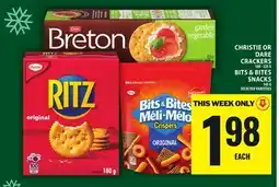Food Basics CHRISTIE OR DARE CRACKERS OR BITS & BITES SNACKS offer
