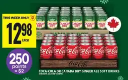 Food Basics COCA-COLA OR CANADA DRY GINGER ALE SOFT DRINKS offer