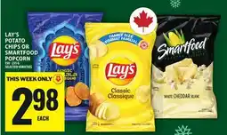 Food Basics LAY'S POTATO CHIPS OR SMARTFOOD POPCORN offer