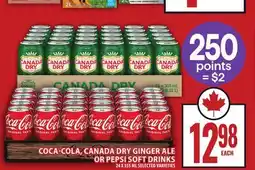 Food Basics COCA-COLA, CANADA DRY GINGER ALE OR PEPSI SOFT DRINKS offer