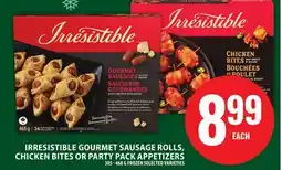 Food Basics IRRESISTIBLE GOURMET SAUSAGE ROLLS, CHICKEN BITES OR PARTY PACK APPETIZERS offer