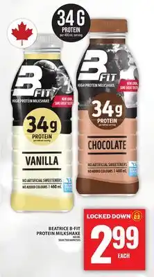 Food Basics BEATRICE B-FIT PROTEIN MILKSHAKE offer