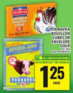 Food Basics PODRAVKA BOUILLON CUBES OR ENVELOPE SOUP offer