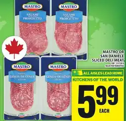 Food Basics MASTRO OR SAN DANIELE SLICED DELI MEAT offer