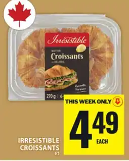 Food Basics IRRESISTIBLE CROISSANTS offer