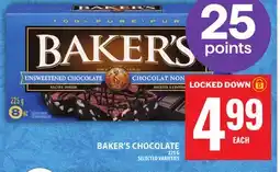 Food Basics BAKER'S CHOCOLATE offer