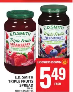 Food Basics E.D. SMITH TRIPLE FRUITS SPREAD offer