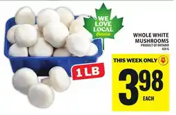 Food Basics WHOLE WHITE MUSHROOMS offer
