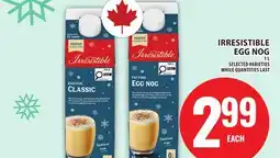 Food Basics IRRESISTIBLE EGG NOG offer