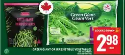 Food Basics GREEN GIANT OR IRRESISTIBLE VEGETABLES offer