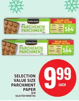 Food Basics SELECTION VALUE SIZE PARCHMENT PAPER offer