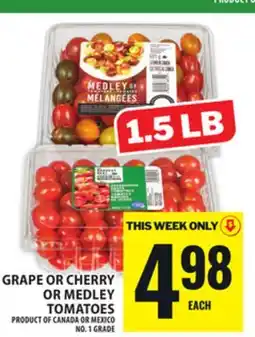 Food Basics GRAPE OR CHERRY OR MEDLEY TOMATOES offer