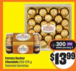 Chalo FreshCo Ferrero Rocher Chocolate 259-375 g Selected Varieties offer