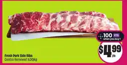 Chalo FreshCo Fresh Pork Side Ribs Centre Removed offer