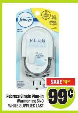Chalo FreshCo Febreze Single Plug-in Warmer offer