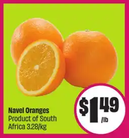 Chalo FreshCo Navel Oranges Product of South Africa 3.28/kg offer