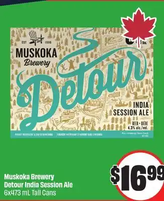 Chalo FreshCo Muskoka Brewery Detour India Session Ale 6x473 mL Tall Cans offer