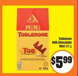 Chalo FreshCo Toblerone Milk Chocolate Mini 120 g offer