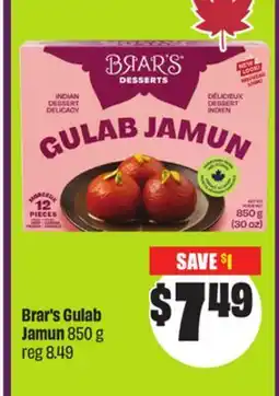 Chalo FreshCo Brar's Gulab Jamun 850 g offer