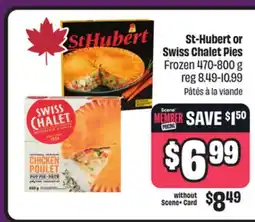Chalo FreshCo St-Hubert or Swiss Chalet Pies Frozen 470-800 g offer