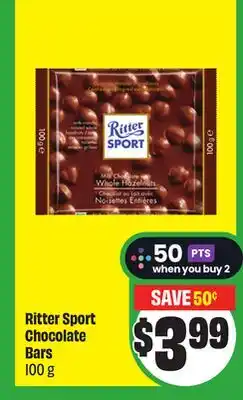 Chalo FreshCo Ritter Sport Chocolate Bars 100 g offer