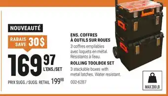 BMR ENS. COFFRES À OUTILS SUR ROUES offer