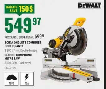 BMR SCIE À ONGLETS COMBINÉE COULISSANTE offer