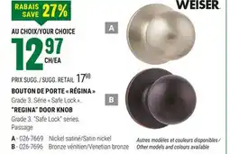 BMR BOUTON DE PORTE RÉGINA offer