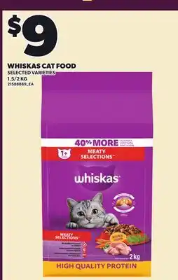 Loblaws WHISKAS CAT FOOD, 1.5/2 KG offer