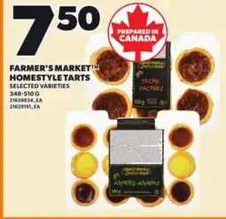 Loblaws FARMER'S MARKET HOMESTYLE TARTS, 348-510 G offer