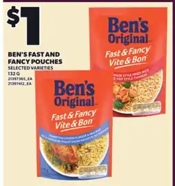 Loblaws BEN'S FAST AND FANCY POUCHES, 132G offer