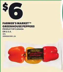 Loblaws FARMER'S MARKET GREENHOUSE PEPPERS, 3'S offer