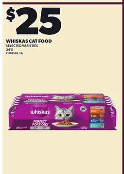 Loblaws WHISKAS CAT FOOD, 24'S offer