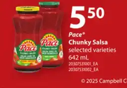 Loblaws PACE CHUNKY SALSA, 642 mL offer