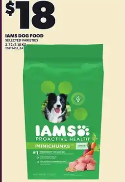 Loblaws IAMS DOG FOOD, 2.72/3.18 KG offer