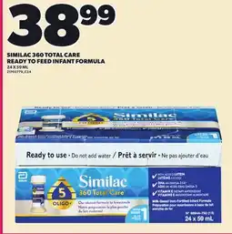 Loblaws SIMILAC 360 TOTAL CARE READY TO FEED INFANT FORMULA, 24 X 59 ML offer