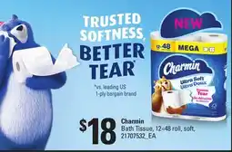 Loblaws CHARMIN BATH TISSUE, 12=48 ROLL offer