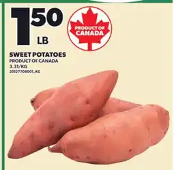Loblaws SWEET POTATOES offer