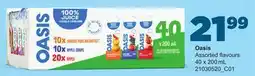 Loblaws OASIS ASSORTED FLAVOURS 40 X 200ML offer