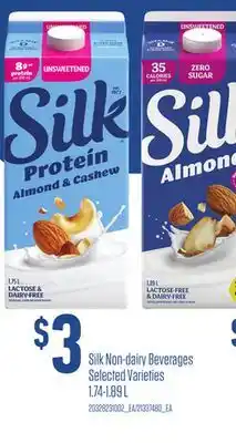 Loblaws SILK NON-DAIRY BEVERAGES, 1.74-1.89 L offer