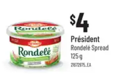Loblaws PRÉSIDENT RONDELÉ SPREAD, 125 G offer