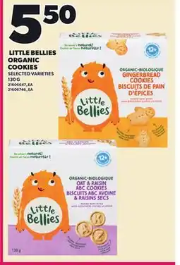 Loblaws LITTLE BELLIES ORGANIC COOKIES, 130 G offer