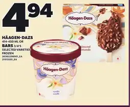 Loblaws HÄAGEN-DAZS, 414-450 ML OR BARS, 3/4'S offer