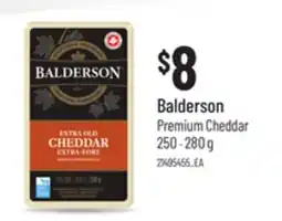 Loblaws BALDERSON PREMIUM CHEDDAR, 250 - 280 G offer