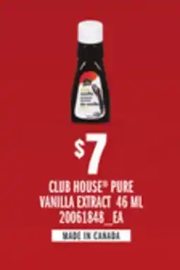 Loblaws CLUB HOUSE PURE VANILLA EXTRACT, 46 ML offer