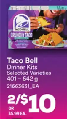Loblaws Taco Bell Dinner Kits, 401 – 642 g offer