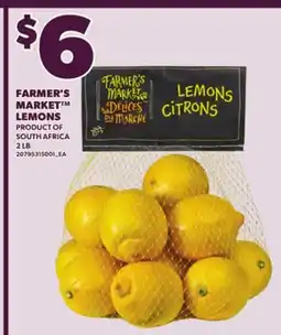 Loblaws FARMER'S MARKET LEMONS, 2 LB offer