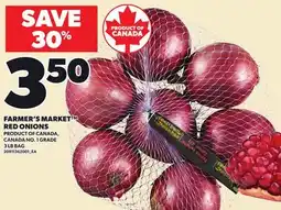 Loblaws FARMER'S MARKET RED ONIONS, 3LB BAG offer