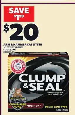 Loblaws ARM & HAMMER CAT LITTER, 6.35-12.7 KG offer