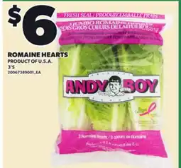 Loblaws ROMAINE HEARTS, 3'S offer